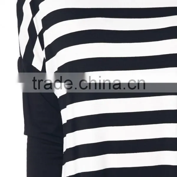 Fashion Clothing 2017 Printed Blouse Design Long Sleeve Casual Woman Blouse Stripe Blouse for Wholesale 2017 photo-5