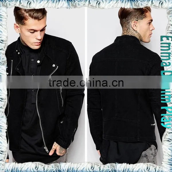 2016 Fashion Thin Denim Top Quality Cotton Long Sleeve Jackets for Men photo-2