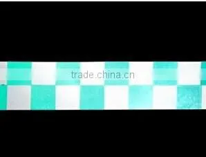 Colorful Customized Checkered Reflective Pvc Tape for Cloth photo-6