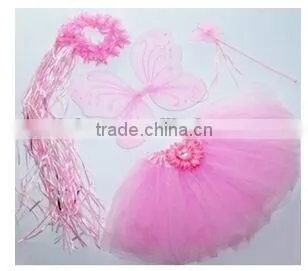Flower Girls Tutu Dresses With Butterfly Wings Costume Set photo-6
