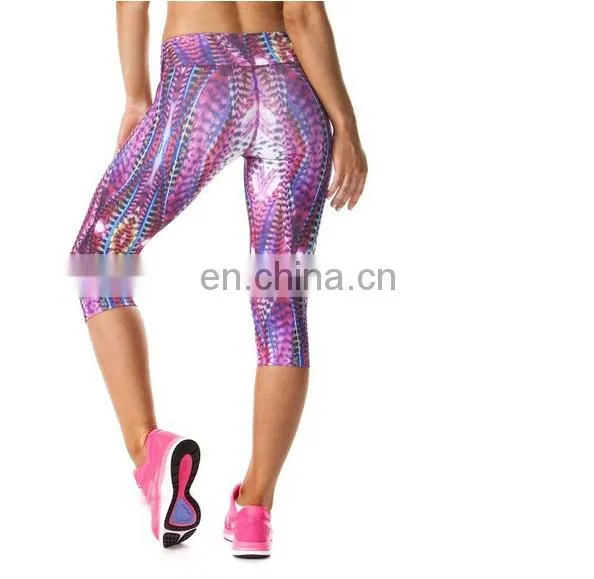 Europe Pololar Fitness Leggings 100%polyester Tights Lycra Yoga Pants photo-3