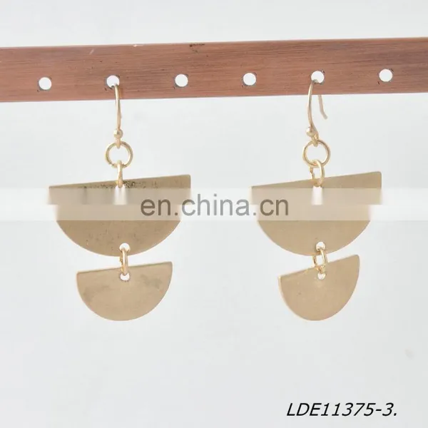 Moon Earring Geometric Earrings Half Circle Earrings photo-4