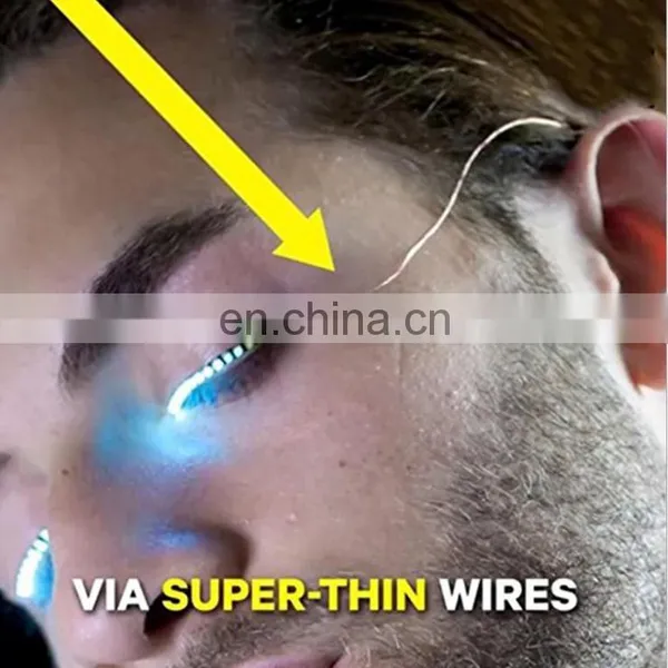 Unisex Flashes Interactive LED Light Eyelash Shining Eyeliner Charming Unique Waterproof LED Eyelashes photo-2
