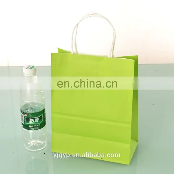 Accept Logo Printed Twisted Handle Kraft Paper Bag photo-3