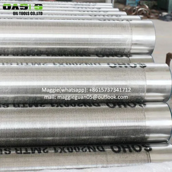 Factory Gravel Packed Stainless Steel Wire Wrap Filter Screen