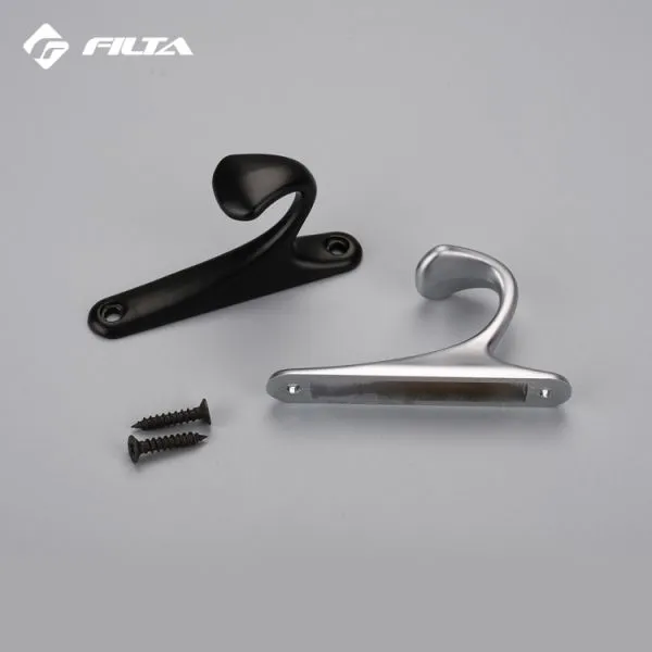 Filta Hardware Eco-Friendly Home Design Storage Small Double Zinc Alloy Coat Hook 6535 photo-5