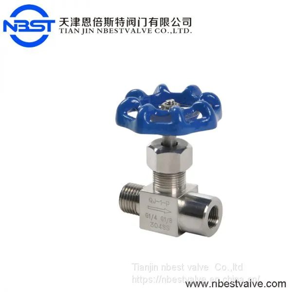 Gas Flow 1/4'' Control Hand Operated Needle Valve