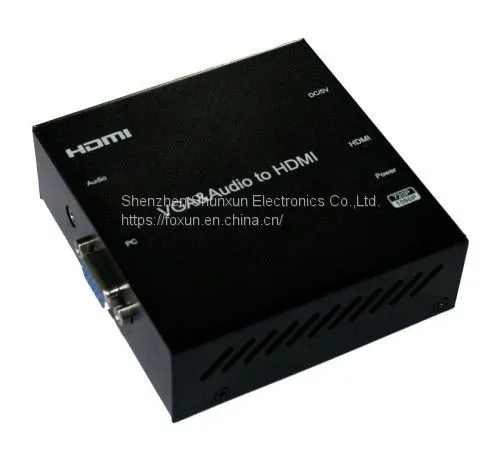 VGA+Audio to HDMI Converter Upscaler (720p/1080p)