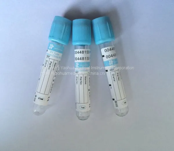 9nc Blood Collection Tube With 3.2% Sodium Citrate, Blue Top photo-2