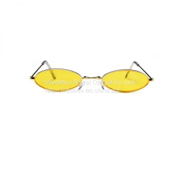 New Fashion Cat Eye Sunglasses Men/Women Ocean Lens Eyewear Metal Sun Glasses Vintage Small Oval Sun Glasses Gafas Wholesale photo-4