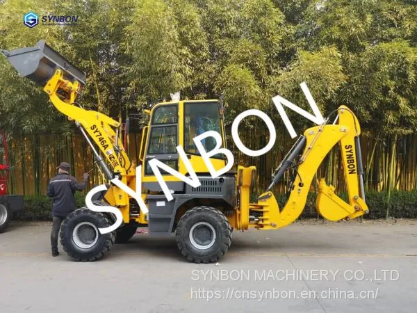 SYNBON New Backhoe Loader Hydraulic Front Shovel Excavator Construction Machinery Wheel Loader Excavator SY746A photo-2