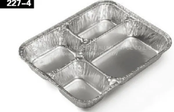 Hot Sales 4 Compartment Aluminium Foil Container