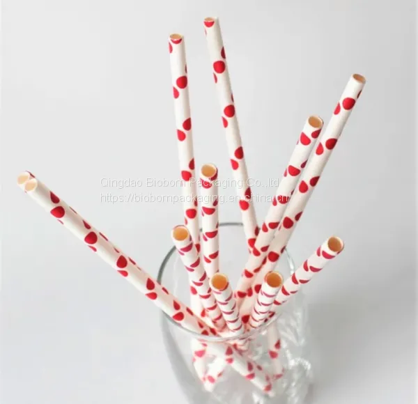 Biodegradable Paper Straws Pack in Box