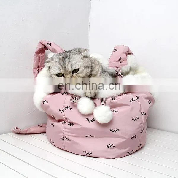Pet Supplies Hanging Backpacks Cat Artifacts Pet Bags Cat Warm-out Chest Bags photo-4
