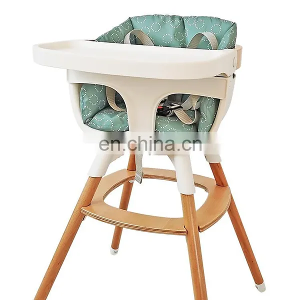 Infant Toddler Eating High Chair Baby Seat Wooden Chair for Feeding photo-3