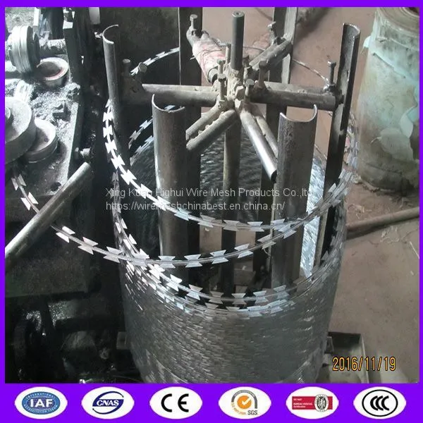 Serpentine Fence Cross Flat Blade Concertina Razor Wire BTO-22 photo-2