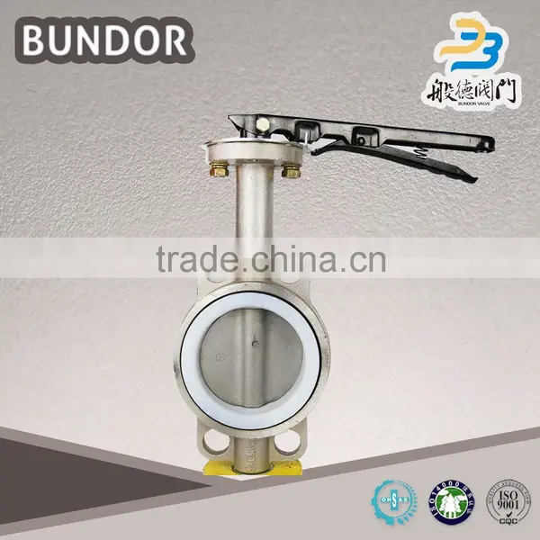 2016 DN200 Stainless Steel Online Shopping Wafer Butterfly Valve With Pin photo-6