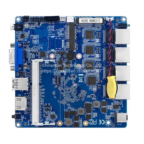 Embedded Intel Baytrail J1900 Motherboard for Network Server/Firewall Windows 7/10/Linux PfSense Router photo-2