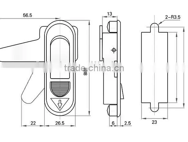 CE Rohs Feilei Factory Cheaper Price With High Quality Industry Plate Latches Lock for Electric Cabinet Door photo-6