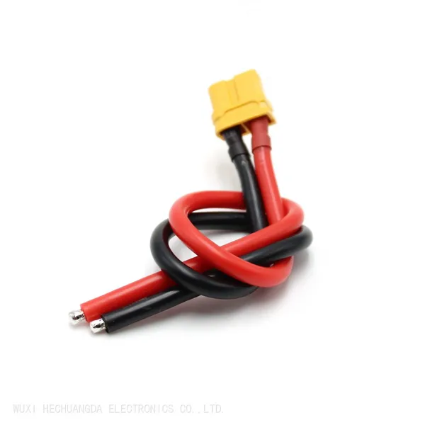 Amass XT60U-F/M With 12AWG Soft Silicone Wire Harness Processing XT60 Cable photo-2