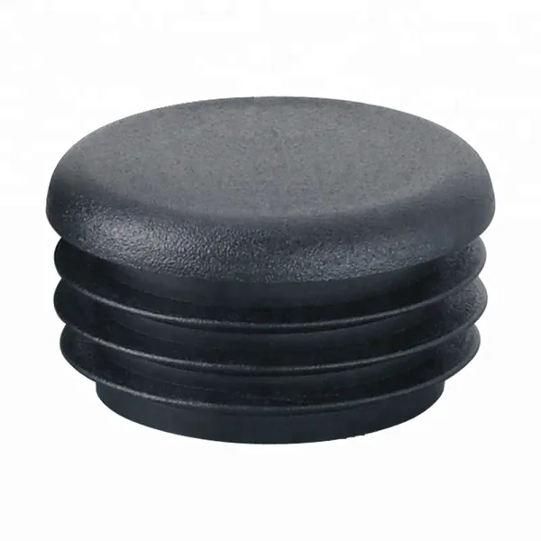 MOCAP Fitness Round Ribber Black Plastic Round Tube Flat Hole Plug photo-4