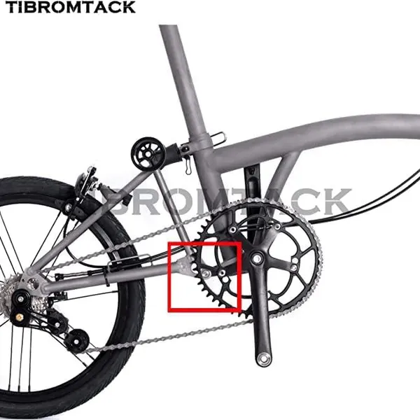 TIBROMTACK Titanium Pivot Hinge Spindle Pin Axle+ and Washers for Brompton Contactor of Rear Triangle and Main Frame Bolts & Screws photo-4