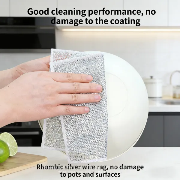 Multi Purpose Metal Wire Dish Cleaning Cloth Dish Washer photo-3