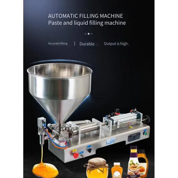 Dingfeng Horizontal Pneumatic Quantitative Filling Machine, Horizontal Single-head Paste and Honey Filling Machine, One-year Warranty