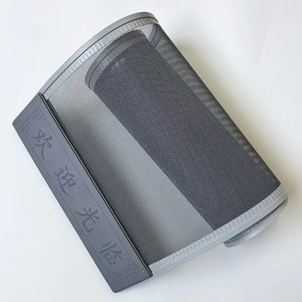 Heavy Duty Titanium Steel Mesh Magnetic Door Curtain With Reinforced Edges