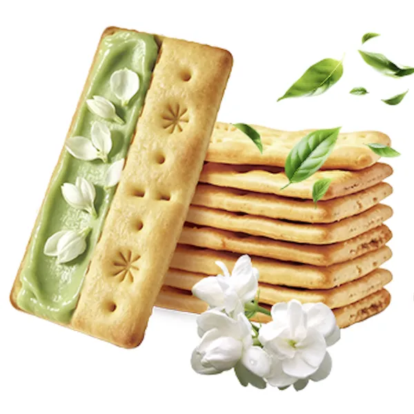 OEM/ODM Thick Layer Biscuit With Rich Flavour Durian Layer, Beef Layer in Squares and Rectangles Shapes photo-4