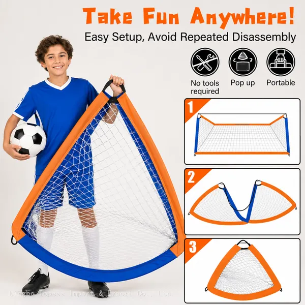 Backyard Soccer Goals ,Backyard Soccer Goals for Kids 2 Pack,PortableSoccer Nets With Target，Soccer Training Equipment for Kids Outdoor Games,