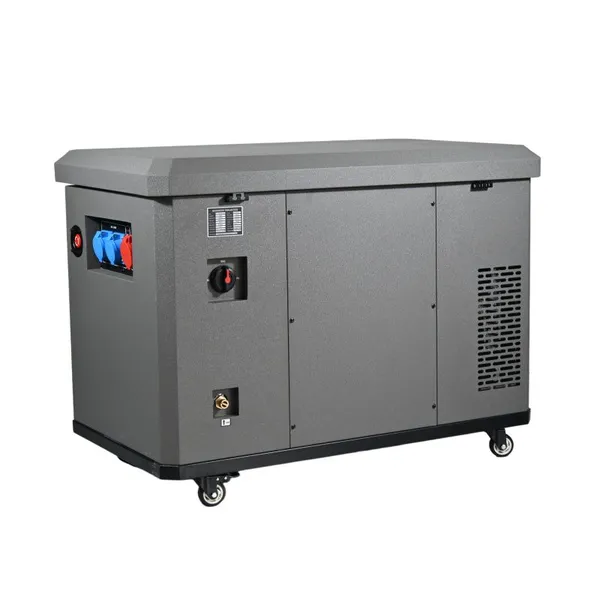 Коммерческий 15KW многоугольный тихий генератор с четырехцилиндровым жидкостным охлаждением на бензине, LPG, CNG, LNG в качестве резервного источника питания