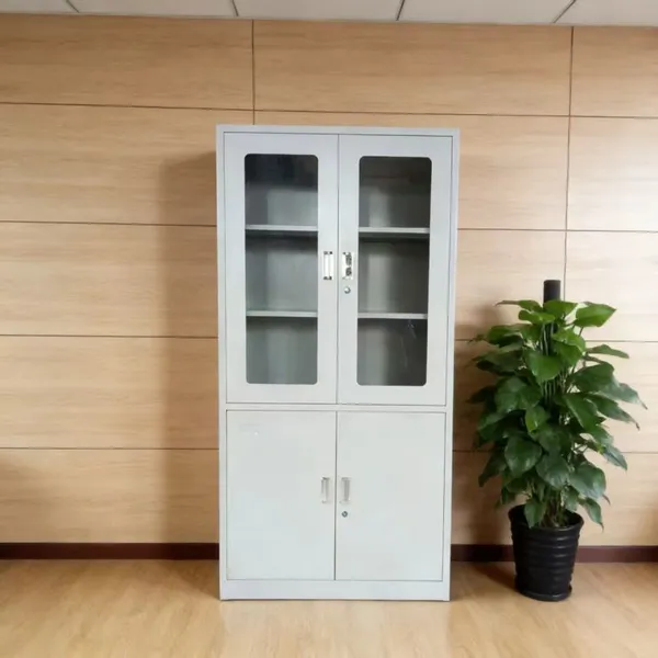 Pattern‑Printed Finish Knock‑down 3‑Door & 4‑Door Steel Wardrobe Multi‑functional Clothes Storage Cabinet With Mirror Drawers