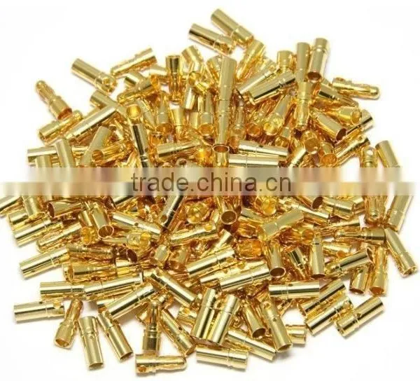 Gold Tone Metal Banana Plug Male Female Banana Bullet Connector photo-3