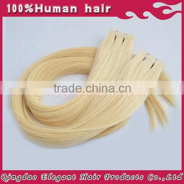 Wholesale Hair Salon Products,Raw Russsian Virgin Tape in Platinum Blonde Hair photo-4