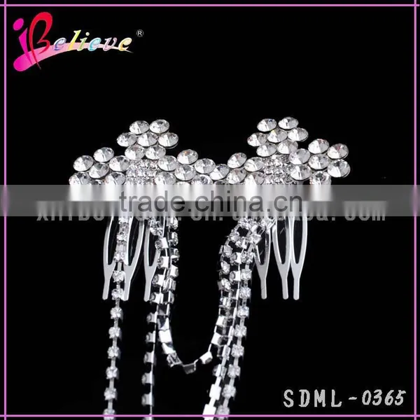 Hair Accessories Wholesale Crystal Bling Bling Hair Chain,indian Bridal Hair Jewelry photo-4