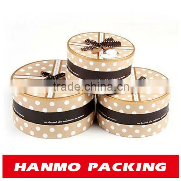 Custom Printed&design Round Rigid Cardboard Gift Box Set Wholesale