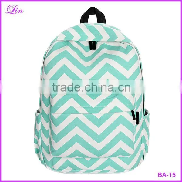 2016 Preppy Style Women Backpack Bags Double-Shoulder Sweet Stripe Canvas Travel Backpacks Schoolbag Backpacks For Teenage Girls