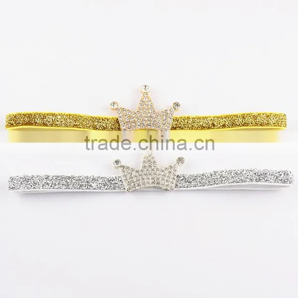 New Baby Crown Headband Toddler Headband Baby Diamond Crown Hair Band Wh-1747