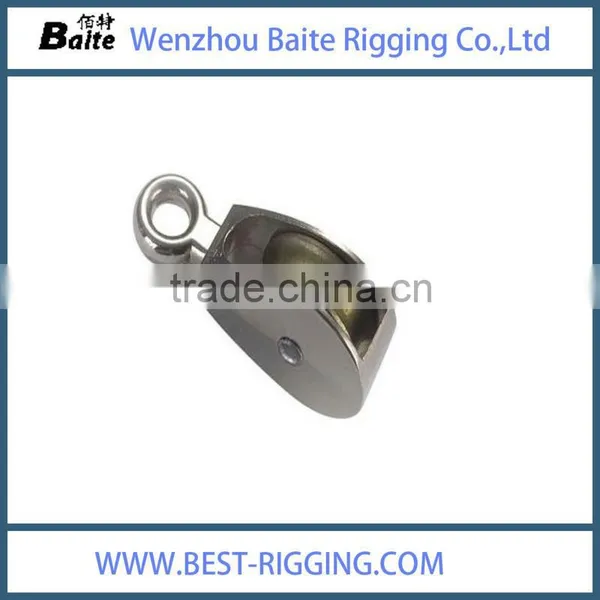ZINC PLATED 58.5mm SINGLE WHEEL PULLEY photo-4