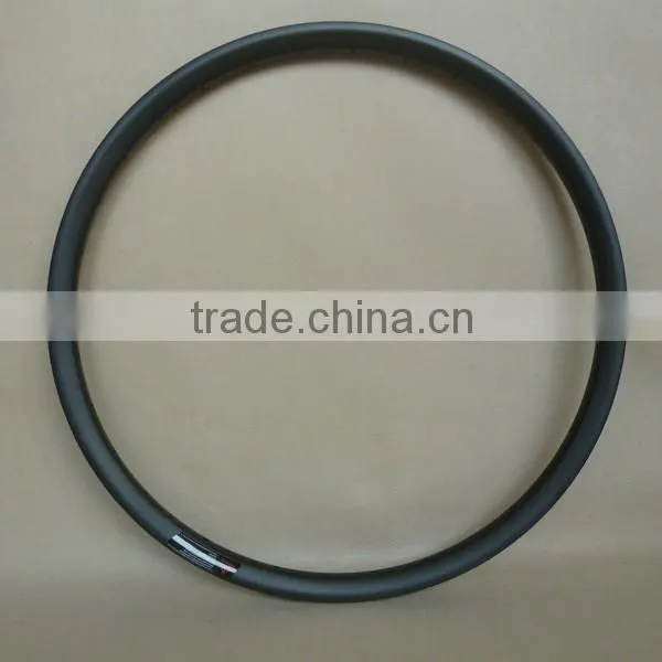 MTB Carbon 26er Rims Hookless 23.5mm Deep 24mm Wide Clincher 28h 32h