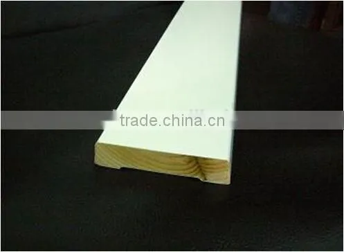 Plaster Wooden List, Finger Joint Solid Wood Molding With Gesso