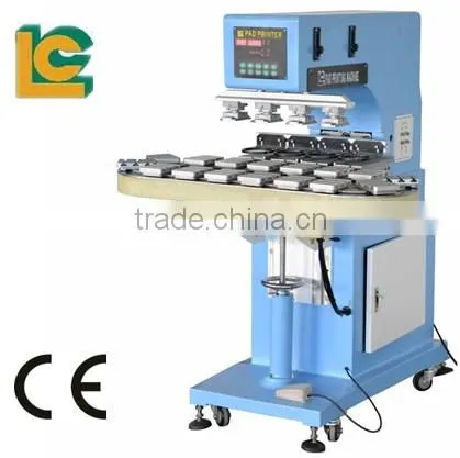 China Supplier 4-Colour Golf Ball Ink Cup Pad Printer LC-SPM4-150/16T Mp3 and Pen Pad Printing Machine for Sale photo-4