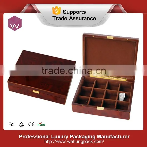 China Wooden Tea Box With 9 Compartments photo-2