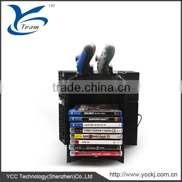 2016 Newest Hot Sale for Ps4 Multifunctional Storage Stand Kit Game Disc Storage Tower photo-2