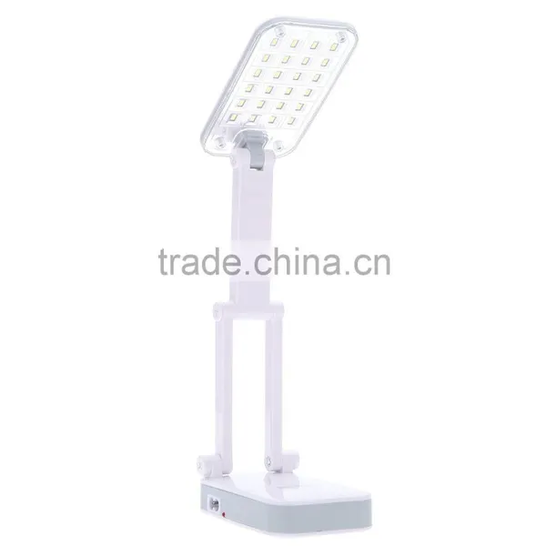 2W Rechargeable LED Table Desk Lamp Light Foldable 24LEDs Eye Protection Bedside Book Reading Lamp for Bed AC110-240V photo-6