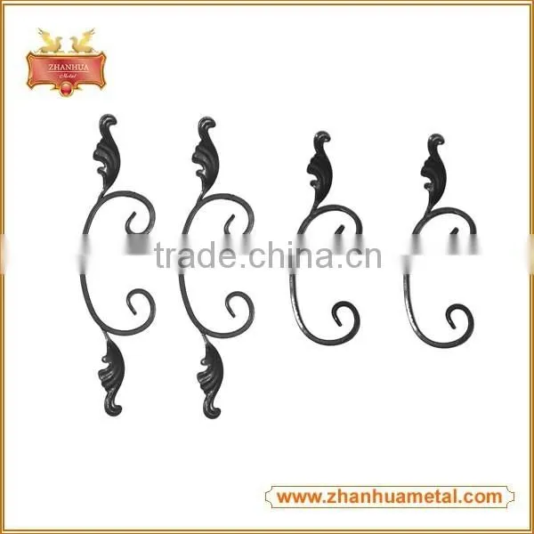 Ornamental Carbon Steel Fence Railing Wrought Iron Scroll photo-4