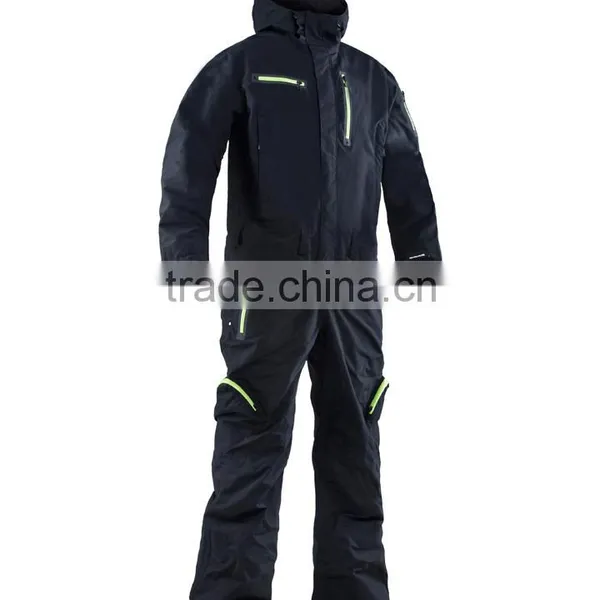Waterproof Breathable Winter Adult Nylon One Piece Ski Jumpsuit photo-4