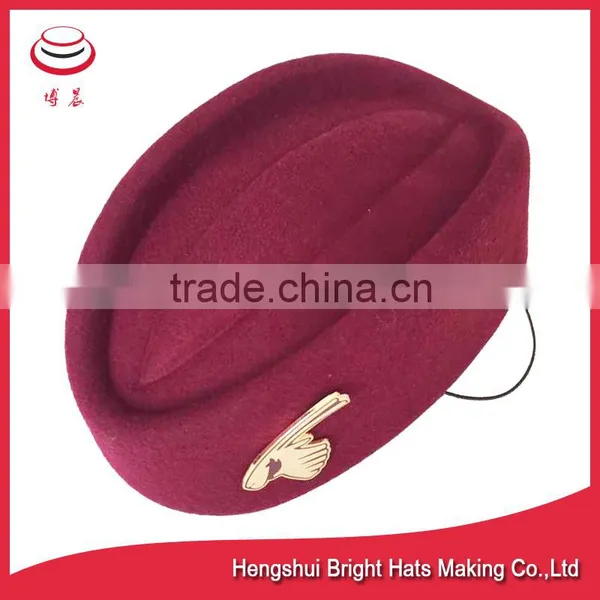 Airway Uniform Hats, Felt Stewardess Hat photo-3