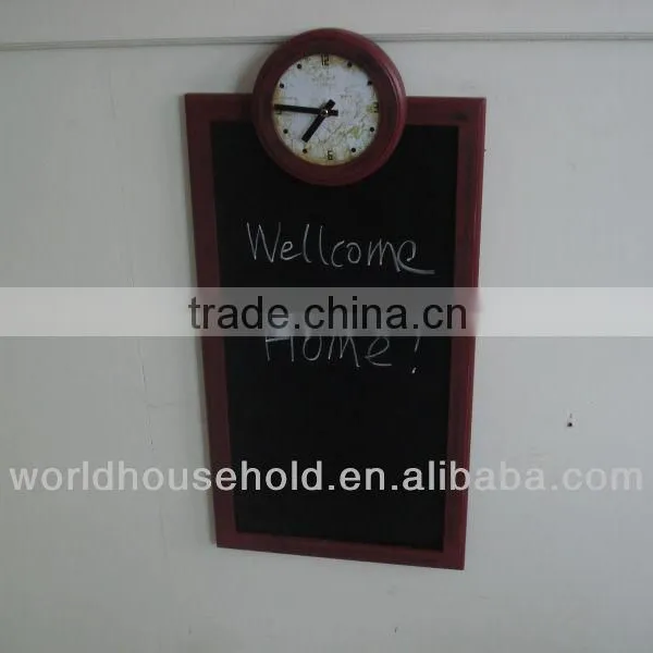 Chalk Board With Clock
